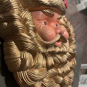 Vintage hard plastic 3D Santa Claus head